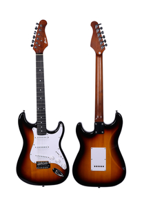 Guitarra elétrica de bobina simples de madeira maciça de álamo China 39' (EGS111-RM)