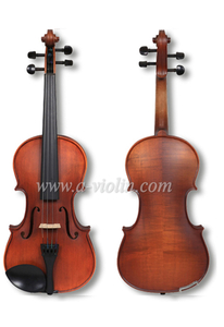 Violino Flamed Maple com Estojo, Conjunto de Violino de Grau Médio (VM110H)