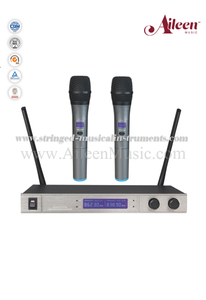 (AL-2300UML) Instrumento Receptor Duplo UHF Sem Fio MIC Microfone FM