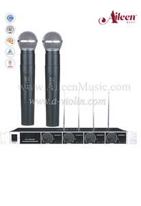 Instrumentos Musicais Handheld FM MIC VHF Microfone Sem Fio (AL-9090VM)