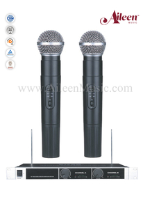 Instrumentos Handheld Canal Fixo FM VHF MIC Microfone Sem Fio (AL-6060VM)