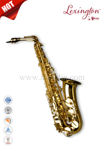 Alto F# Golden Lacquer Eb Key Saxofone Alto (SP1001G)