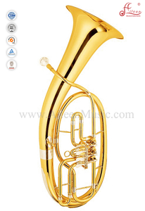 3 Válvulas Gold Lacquer Tecla Bb Barítono Wagner Horn (BR9802G)