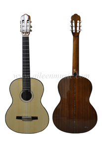 Guitarra clássica de contraplacado de madeira compensada de abeto série Winzz avançada de 39 polegadas (AC70H)