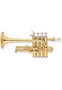 Tecla bB Intermediário Piccolo Trompete 4 Pistões (PCT-M400G)