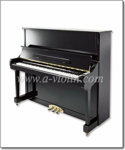 Piano Acústico Vertical de 88 Teclas/Modelo de Upgrade Piano Silencioso Polido Preto (AUP-131)