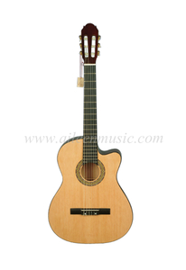Guitarra Cutaway clássica de contraplacado de abeto de 39 polegadas (AC209CE)