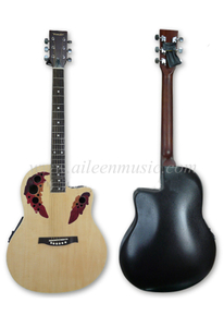 Guitarra Ovation Round Back de 41 polegadas com encadernação em ABS (AFO229CE-41)