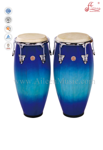 Conjunto de tambores Conga de madeira de percussão latina (ACOC110BB)