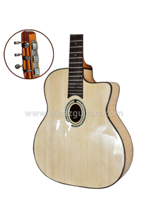 Guitarra jazz cigana com furo D ou oval (AGJ400)