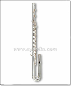 Teclas em linha folheadas a prata profissional Flauta baixo (FL4711S)