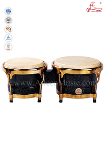 Tambor bongô de madeira preta （ABOLGS100）