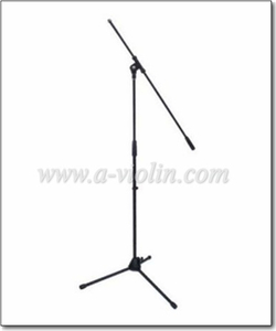 Suporte de microfone cromado/preto ajustável (MSM105)