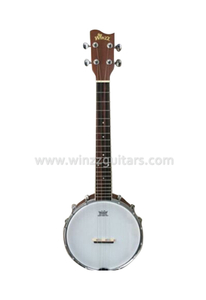 26' 4 cordas braço de nogueira preta Travel banjo (ABO124)