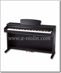 Piano vertical digital marrom/preto de 88 teclas (DP810)