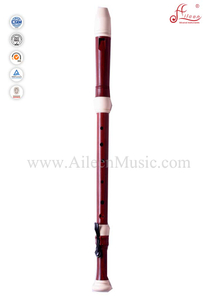 Flauta gravadora tenor estilo barroco em madeira ABS (RE2448B)