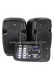 Sistema de PA portátil com amplificador de woofer ativo (PPS-01200MDT)