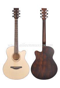 Guitarra acústica de qualidade superior em abeto maciço de 40 polegadas (AFM-H10-40)
