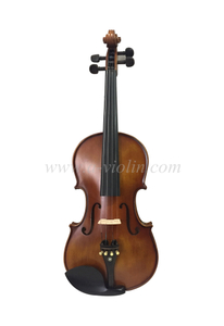 Violino de estudante de abeto maciço de qualidade geral com caixa leve (VG102E)
