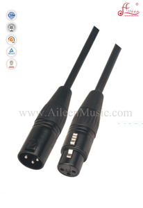Cabo de microfone XLR para XLR preto de 6,5 mm de alta qualidade (AL-M005)