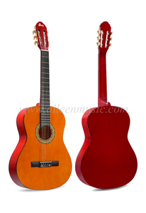 Guitarra clássica de 39', ótimo preço para iniciantes (AC851)