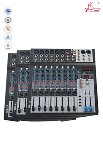 Console de mixagem profissional de 6 canais com clip Led (AMS-D604-EFF)