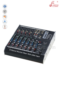 Mixer de 8 canais EQ DSP Professional Mixing Console de 3 bandas (AMS-C802FX)